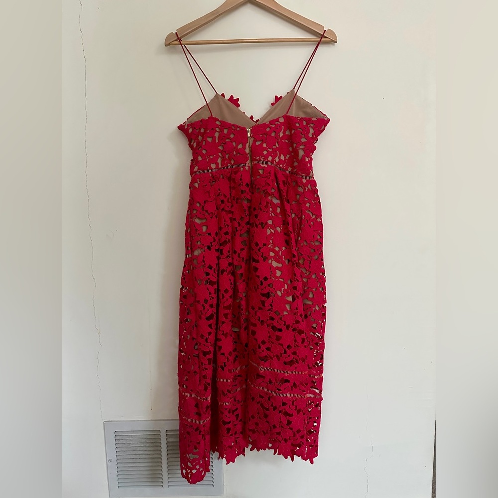 Self-Portrait Lace Pattern Midi Dress - Picture 10 of 13